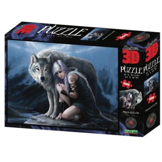 Puzzle 3D Lenticular Protector Wolf Girl Anne Stokes 500 Piezas