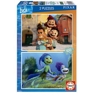 Puzzle Luca Pixar 2 x 100 Piezas