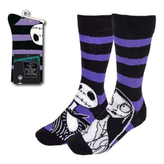 Jack Skellington & Sally Purple Socks Nightmare Before Christmas Disney Size 38-45