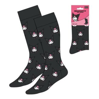 Black Face Kuromi Socks Sanrio Size 36-43