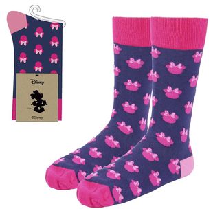 Minnie Mouse Logo Black and Pink Socks Mickey Mouse Disney