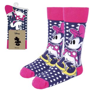 Calcetines Negros y Rosas Minnie Mouse Mickey Mouse Disney
