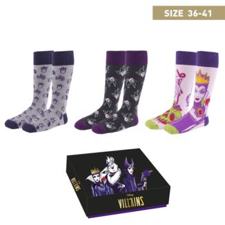 Villains Socks Pack Disney Size 36-41