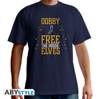 Camiseta Dobby Libre Azul Hombre Harry Potter