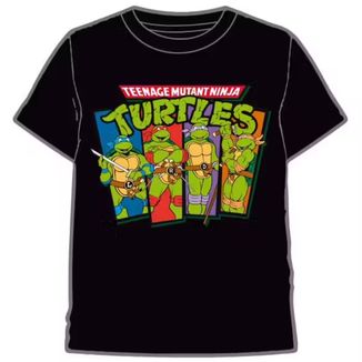 Camiseta Negra TMNT Tortugas Ninja