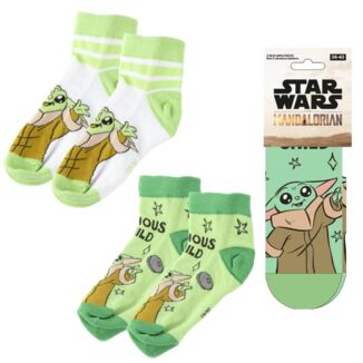 Grogu 2 Pack Socks Star Wars: The Mandalorian Size 38-45