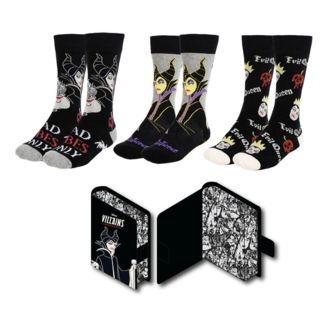 Pack 3 Calcetines Úrsula, Maléfica y Reina Malvada Grimhilde Villains Disney Talla 36-43