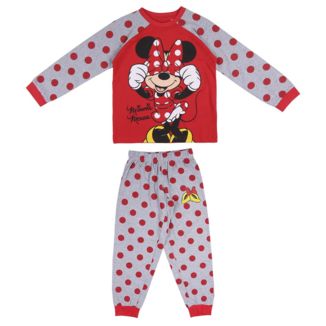 Minnie Mouse Long Girl's Sweater & Trousers Pajamas Disney 