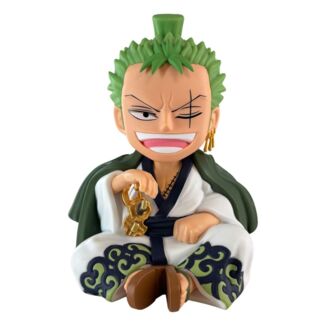Roronoa Zorojuro Coin Bank One Piece Plastoy