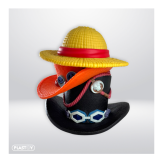 Hucha Sombreros Monkey D. Luffy, Portgas D. Ace y Sabo One Piece Plastoy