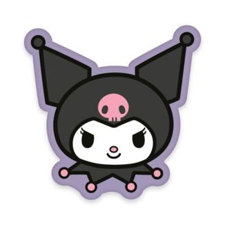 Kuromi Face Cushion Sanrio 36 cm