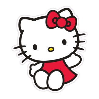 Hello Kitty Red Dress Cushion Sanrio 36 cm