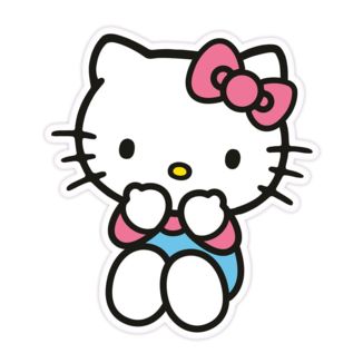 Hello Kitty Blue Pants Cushion Sanrio 36 cm