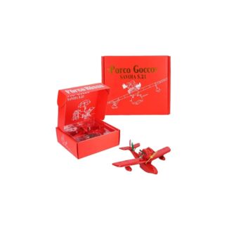 Carmine Red Seaplane & Porco Rosso Figure with Sound Studio Ghibli