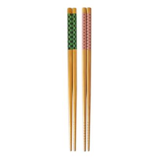 Pack 4 Palillos Chopsticks Tanjiro y Nezuko Kamado Kimetsu no Yaiba