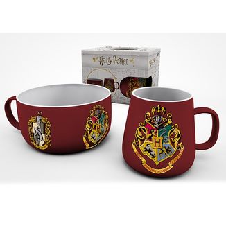 Set Taza y Bol Escudos Casas Hogwarts Harry Potter
