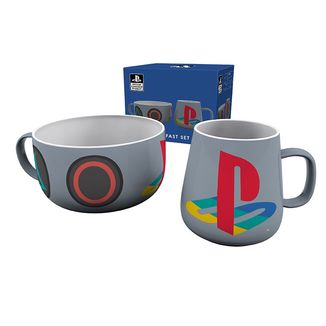 Logo & Buttons Cup & Bowl Set PlayStation 