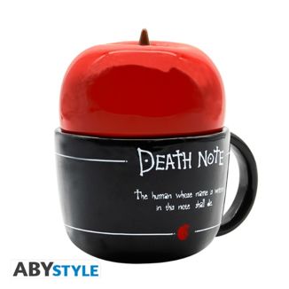 Taza 3D con tapa Manzana Ryuk Death Note 250 ml