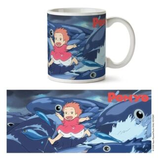 Taza Olas Ponyo en el Acantilado Studio Ghibli 340 ml