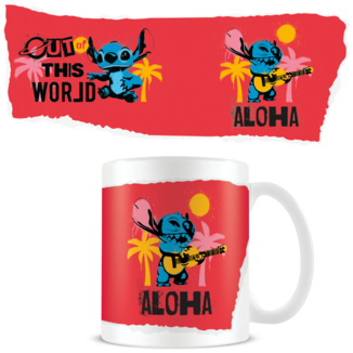 Aloha Red Mug Lilo & Stitch Disney 315 ml