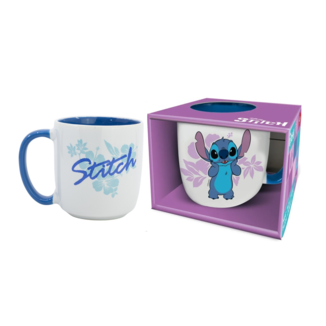 Taza Stitch Floral Lilo & Stitch Disney 384 ml