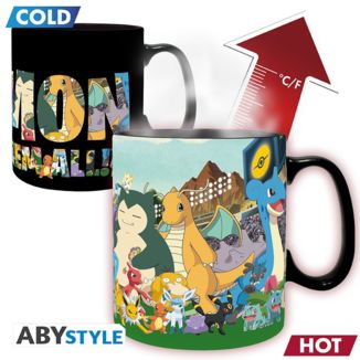 Pokemon Mug Heat Change Gotta catch em all 460 ml