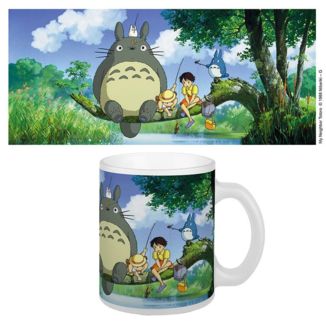 Taza Totoro Pescando Mi Vecino Totoro Studio Ghibli 300 ml