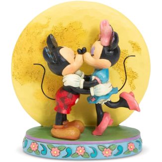 Mickey & Minnie Mouse Moonlight Kiss Figure Disney Traditions Jim Shore