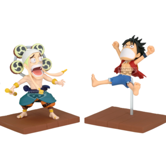 Figura Monkey D. Luffy & Enel One Piece Log stories WCF