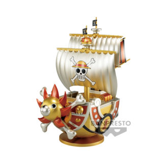 Thousand Sunny Gold Color Figure One Piece Mega World Collectable