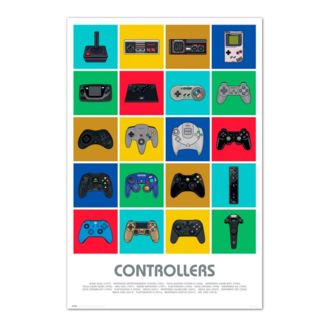 Controllers Gamers Poster 61x91 cms