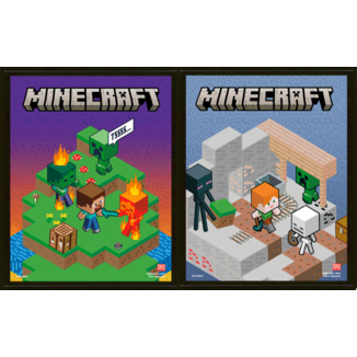 Póster Enmarcado 3D Minecraft 23 x 28 cm