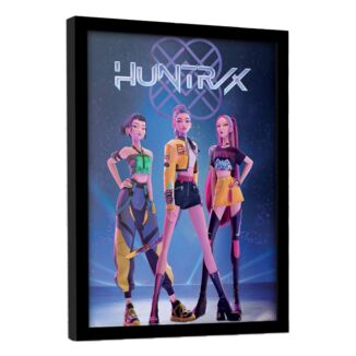 Huntr/x Framed Poster K-pop Demon Hunters 30 x 40 cm