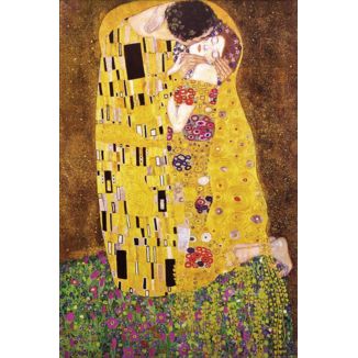 Gustav Klimt Poster The Kiss 91,5 x 61 cms