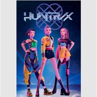 Enmarcado Huntr/x Idol K-pop Demon Hunters Poster 91,5 x 61 cms