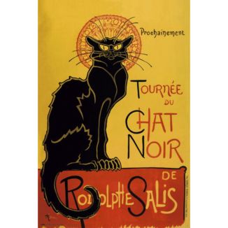Poster Le Chat Noir Cabaret 91,5 x 61 cms