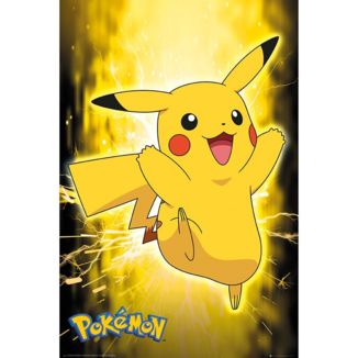 Poster Pikachu Neon Pokemon 91,5 x 61 cms