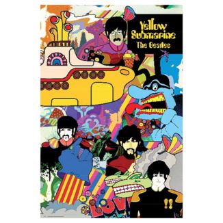 Poster Yellow Submarine Los Beatles 91,5 x 61 cms