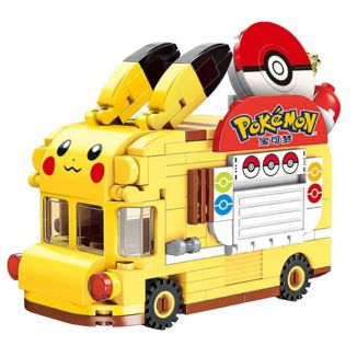 Set Bloques Construcción Pikachu Bus Pokémon