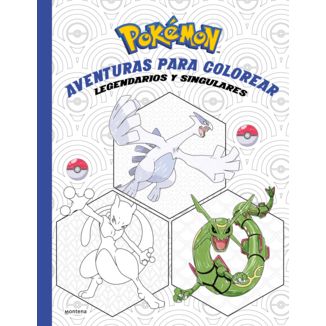 Pokemon Aventuras Para Colorear Legendarios y Singulares Libro Oficial Montena Editorial