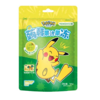 Gelatina de Konjac Sabor Uva Verde Pokemon 120 g