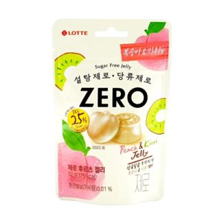 Peach & Kiwi Flavour Zero Jelly Lotte 52 g