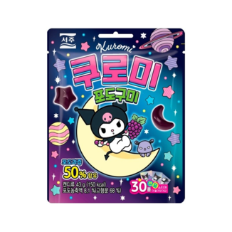 Gominolas sabor Uva Kuromi Sanrio 43 g