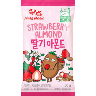 Strawberry Almond Snack Nuts Holic 30 g