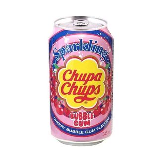 Chupa Chups Sparkling Cherry Bubble Gum Soft Drink 345 ml