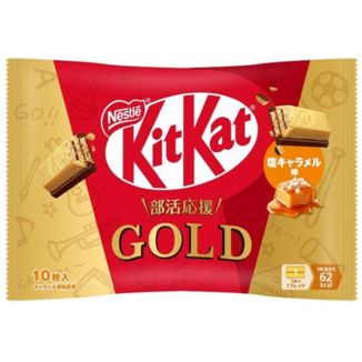 Gold Kit Kat Bag Salted Caramel (10 pieces) 127 g