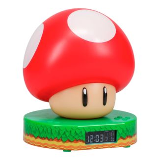 Mushroom Power Up Alarm Clock Super Mario Nintendo