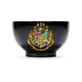 Hogwarts Crest Black Bowl Harry Potter