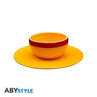 Set Bol y Platillo Sombrero de Paja Monkey D. Luffy One Piece 250 ml