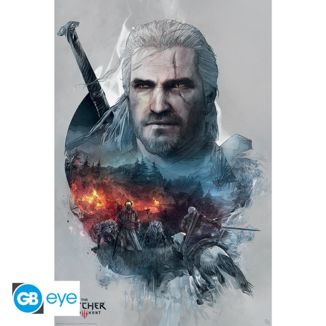 Poster Geralt de Rivia The Witcher 91.5 x 61 cms